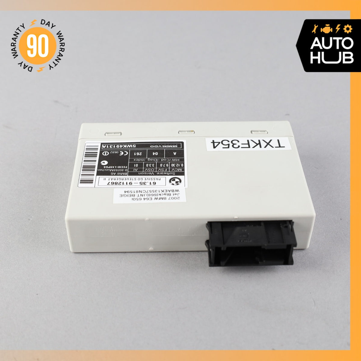 04-10 BMW E64 650i 550i Keyless Entry Passive Go Control Module 61359112867 OEM - photo 2