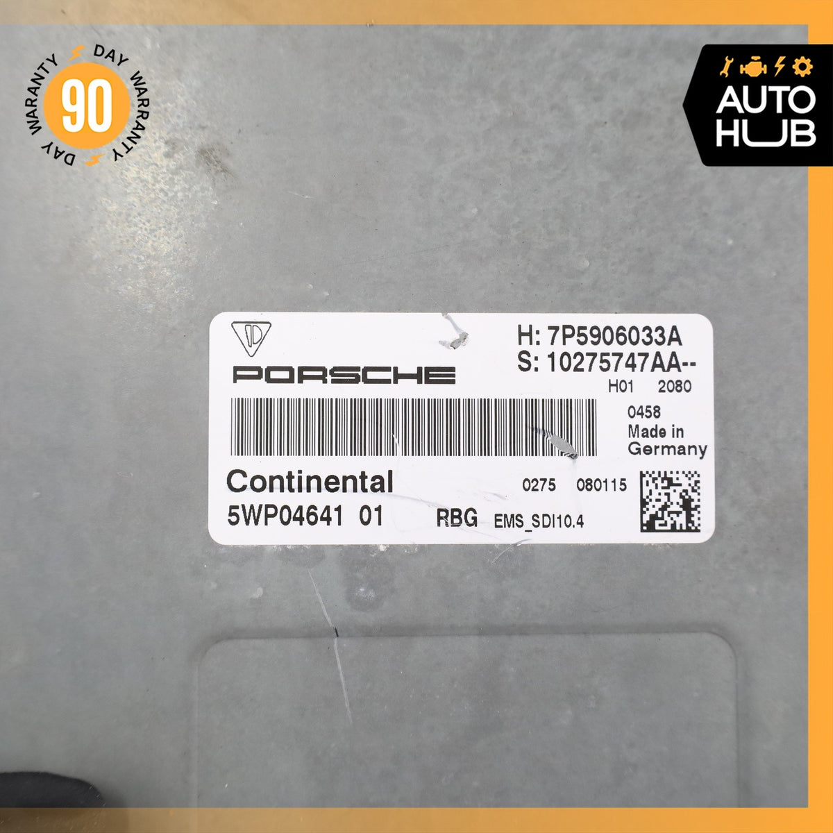 15-18 Porsche Cayenne 958 Turbo 4.8L Engine Control Module ECU 7P5906033A OEM - photo 10