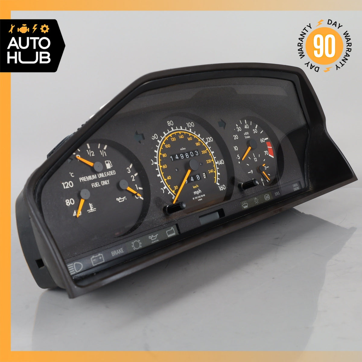 91-95 Mercedes W124 300E E320 Instrument Cluster 1245424301 OEM - photo 5