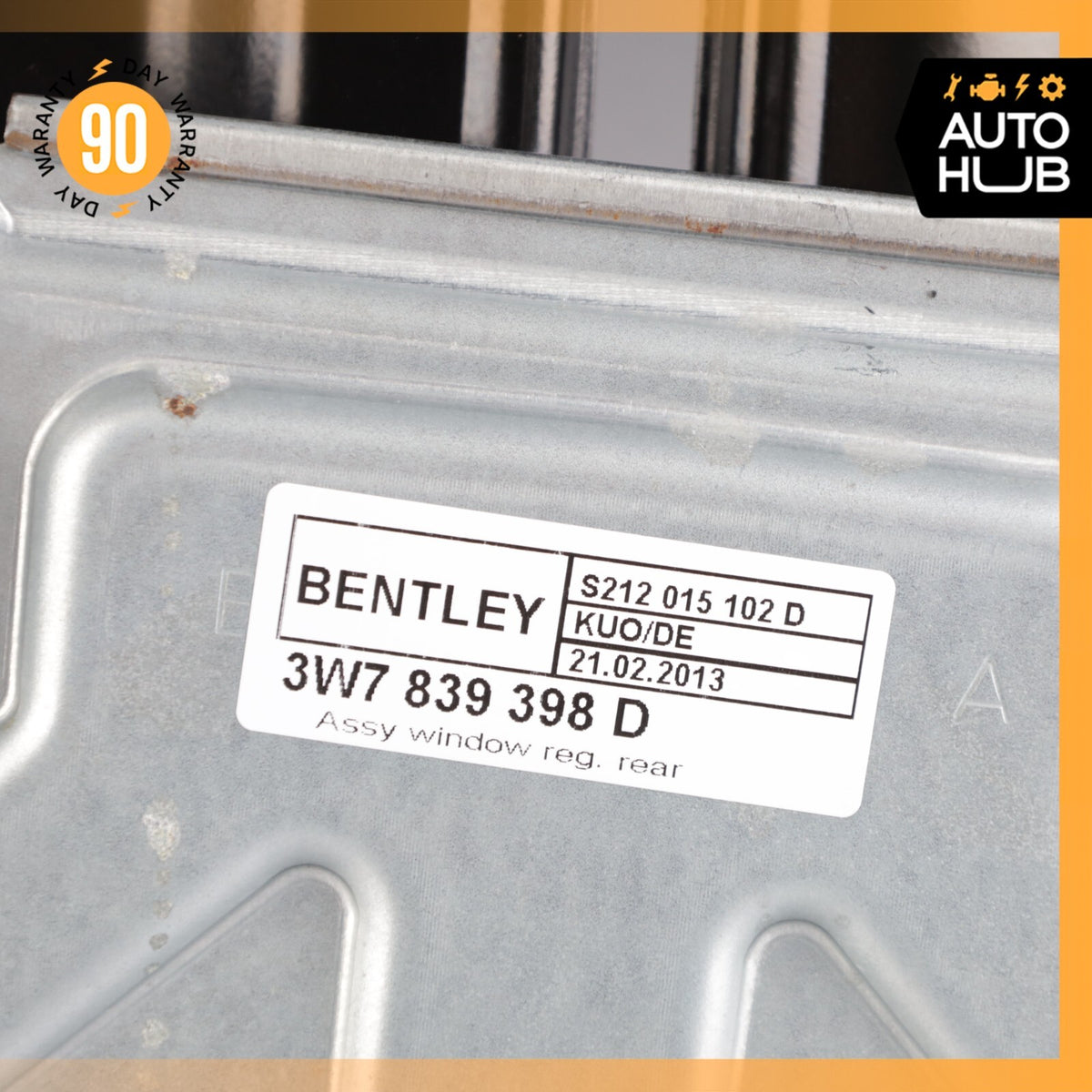 07-11 Bentley Continental GTC Rear Right Quarter Window Regulator Motor OEM 46k - photo 9