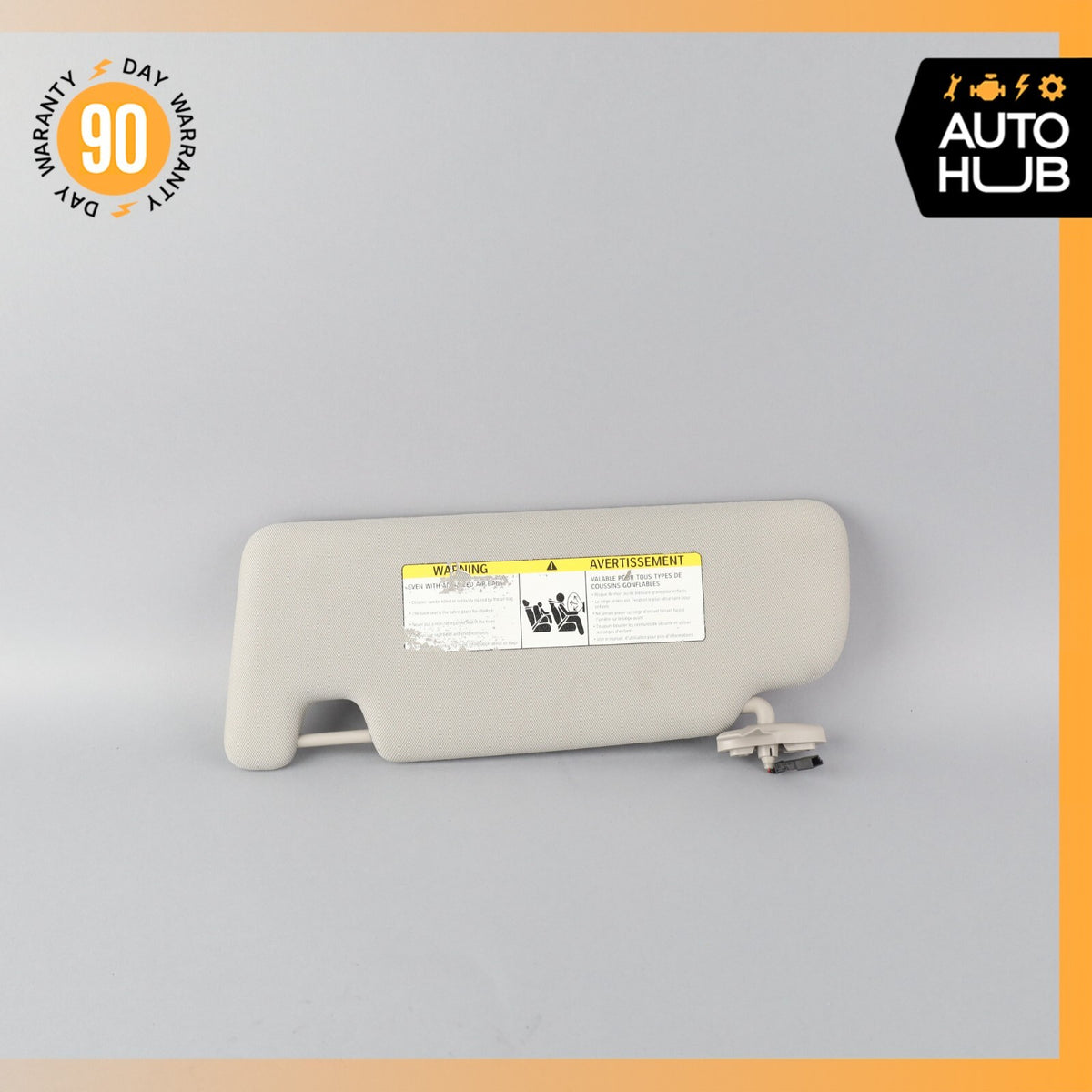 BMW i3 I01 Hybrid Right Passenger Side Sunvisor Sun Visor Gray OEM - photo 3