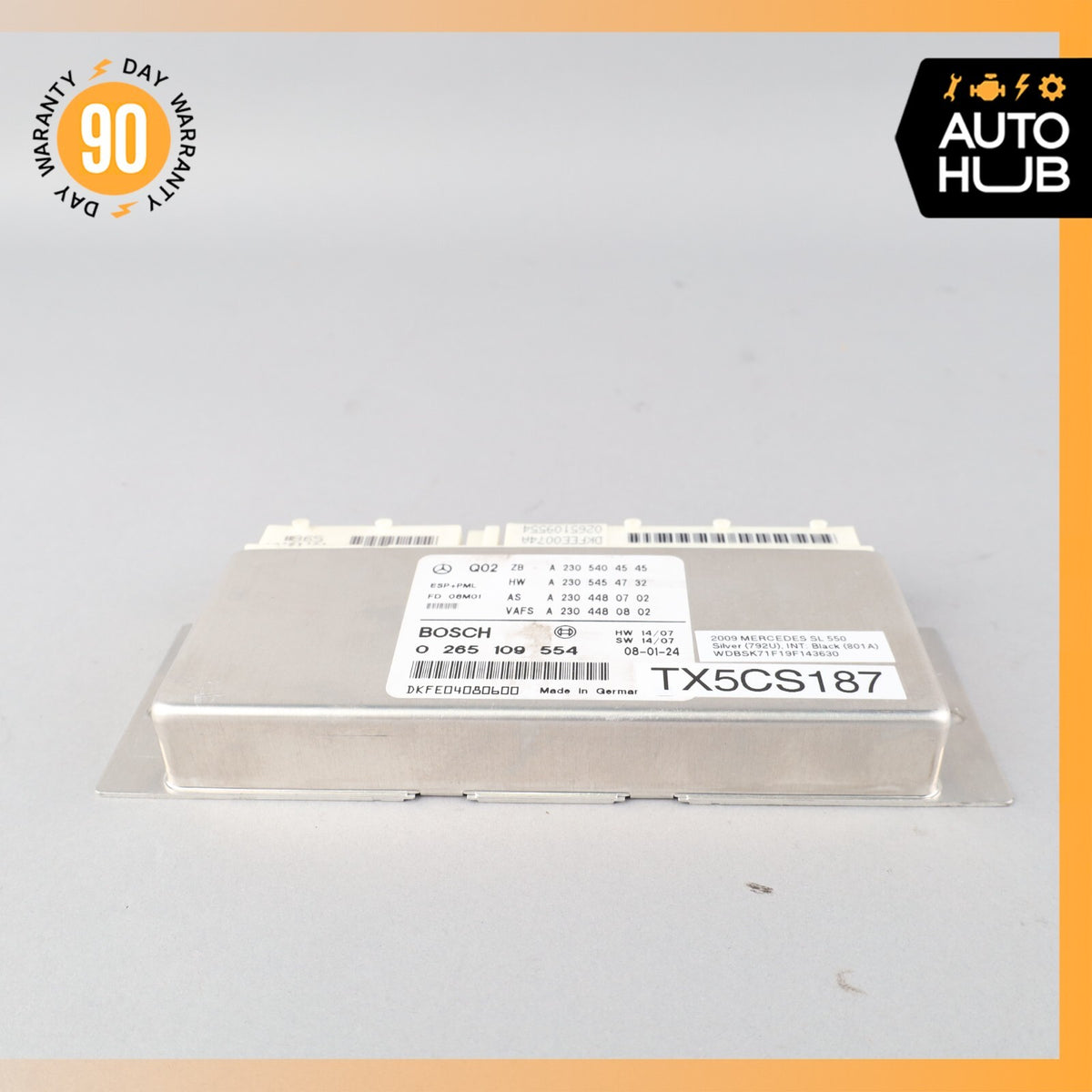 Mercedes R230 SL550 SL600 ESP Electronic Stability Control ABS PML Module  81k - photo 4