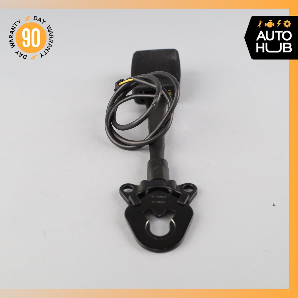 11-18 Porsche Cayenne 958 Front Left Driver Side Seat Belt Buckle Black OEM - photo 3