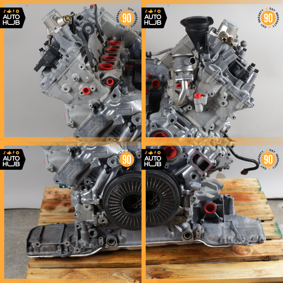 13-18 Audi C7 S6 A8 S7 4.0L V8 Engine Motor Assembly CEUC OEM 52k - photo 15