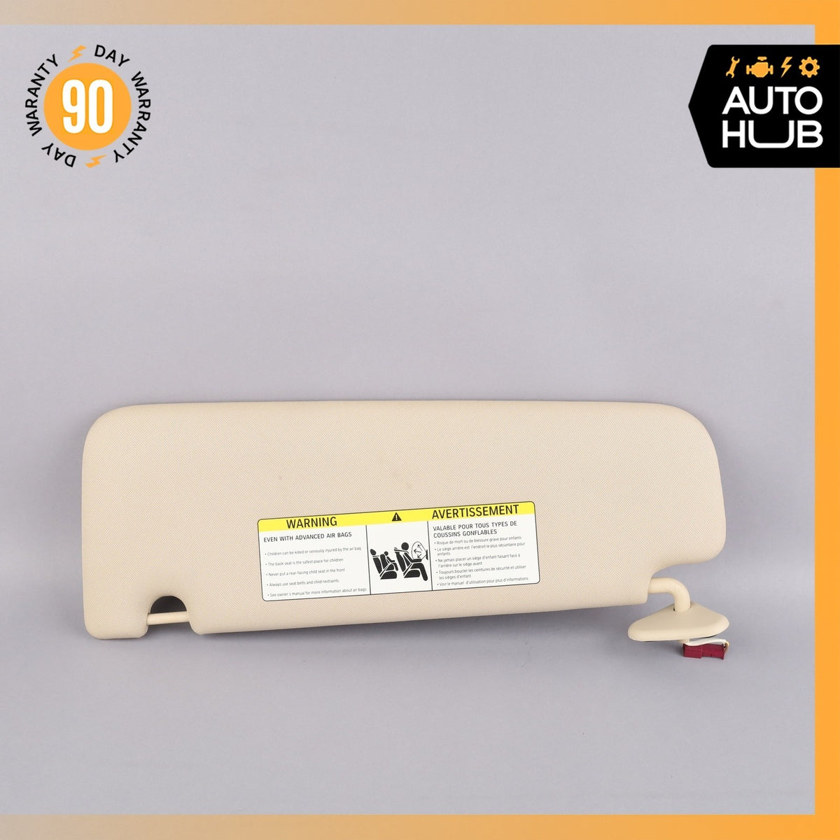 BMW G12 740Li Left Side Sunvisor Sun Visor Beige 51167408558 OEM - photo 2