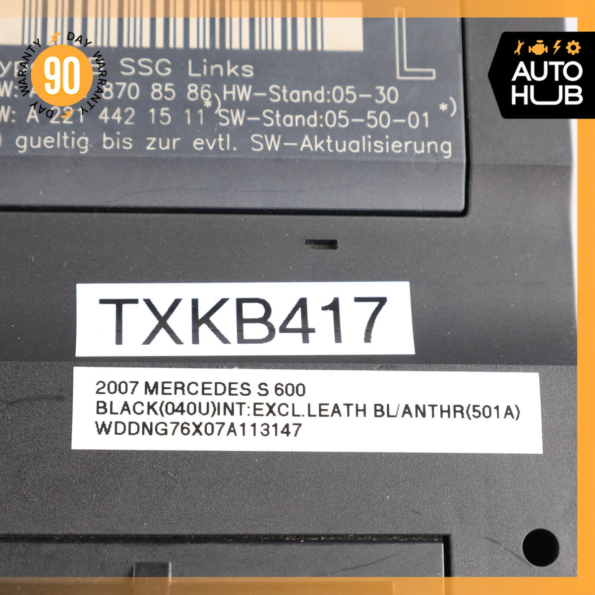 07-13 Mercedes W221 S600 S63 Front Left Driver Side Under Seat Control Unit OEM - photo 13