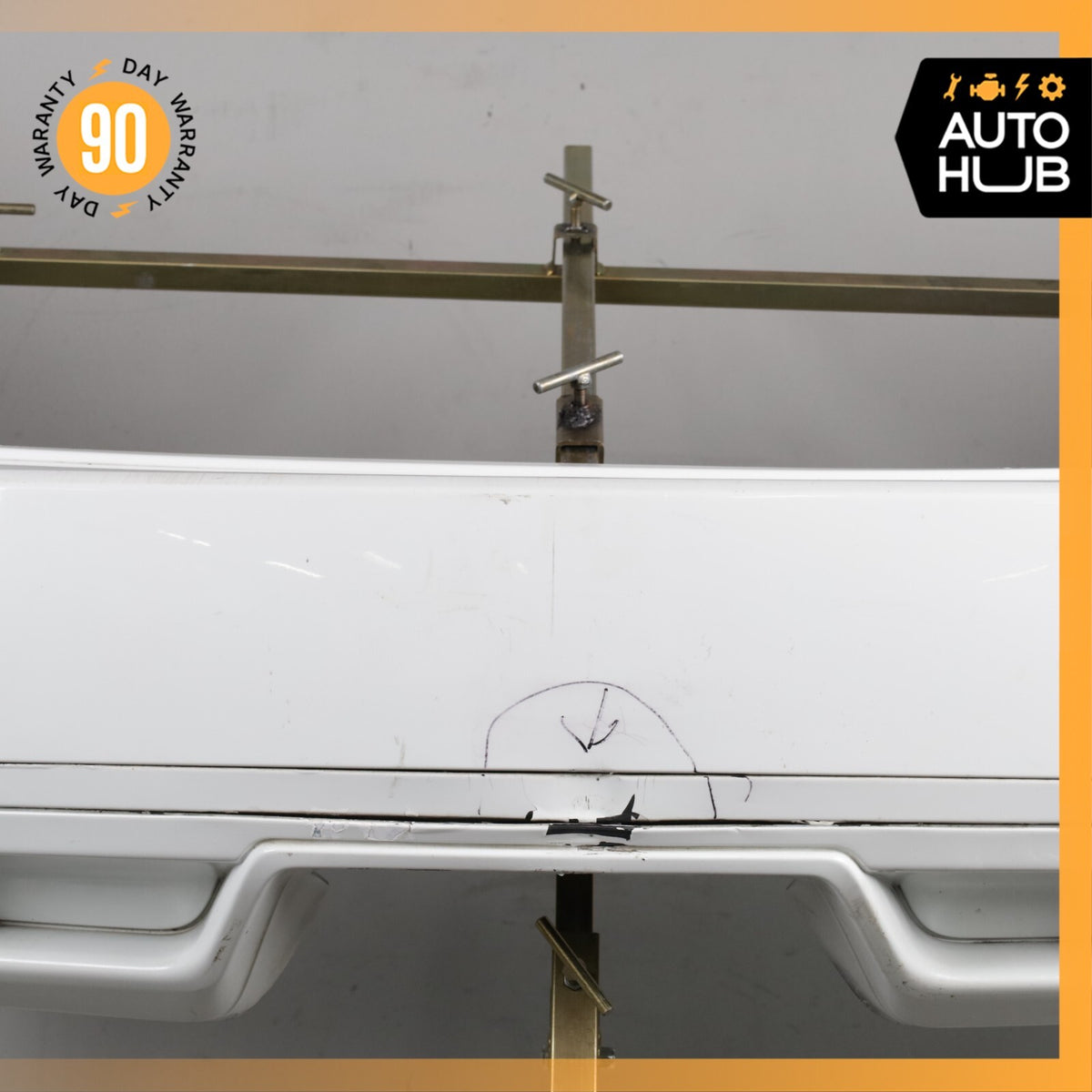 11-14 Porsche Cayenne 958 Rear Bumper Cover Assembly White OEM - photo 4