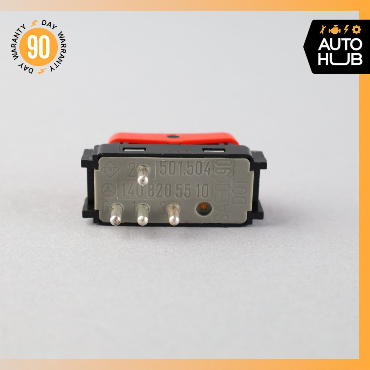 90-95 Mercedes R129 SL600 S500 Hazard Warning Light Switch Button 1408205510 OEM - photo 7
