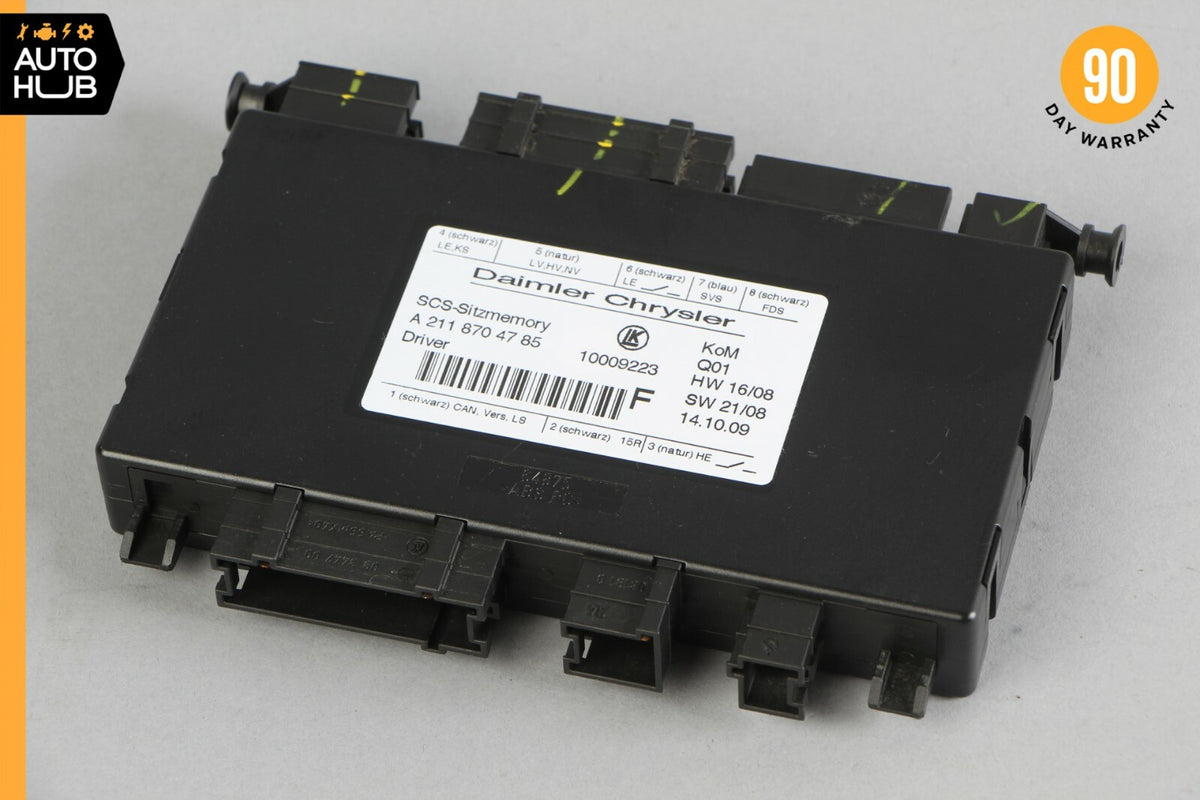 03-12 Mercedes X164 GL350 SLK350 GL550 E320 Seat Control Module Left Side OEM - photo 3