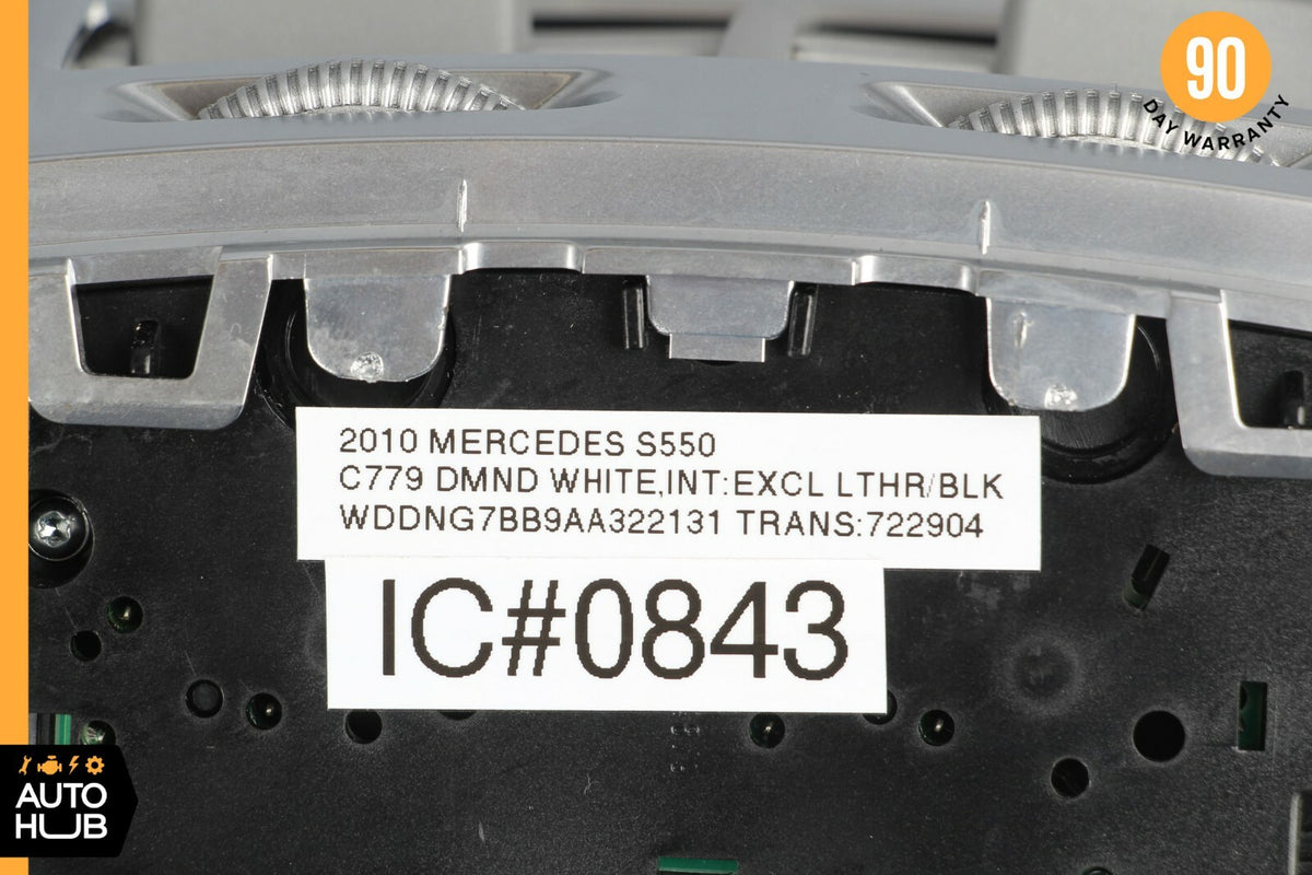 07-13 Mercedes W221 S550 S65 Rear Center Console AC A/C Air Vent 2218300754 OEM - photo 8