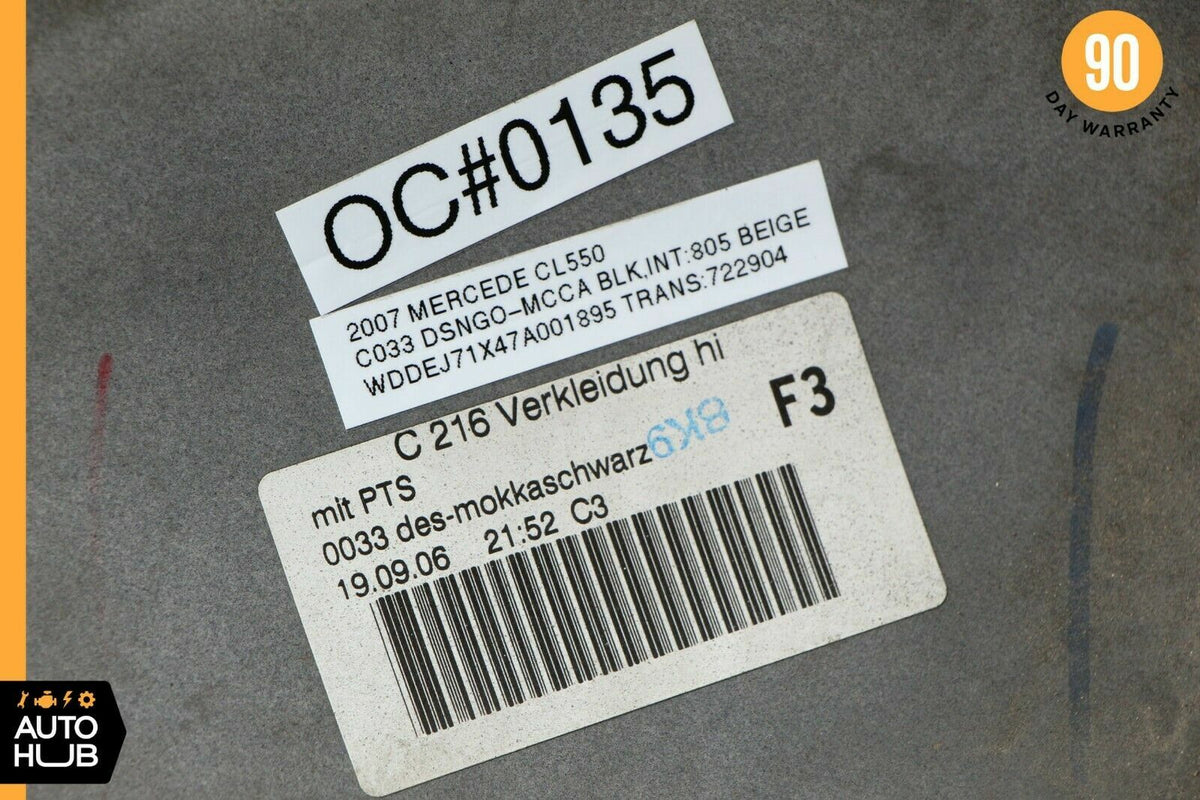 07-10 Mercedes W216 CL550 CL600 Base Model Rear Bumper Cover Assembly OEM - photo 12