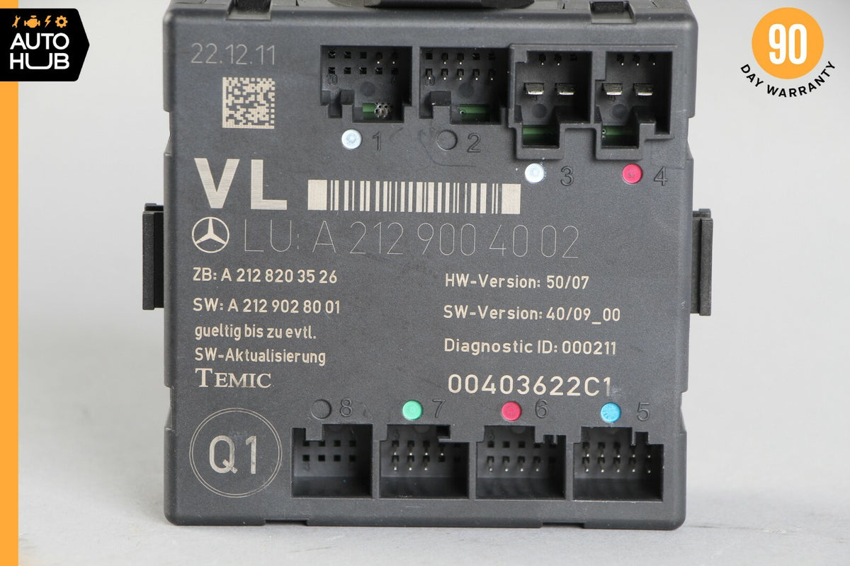 08-12 Mercedes X204 GLK350 C300 E350 Front Left Side Door Control Module OEM 24k - photo 7