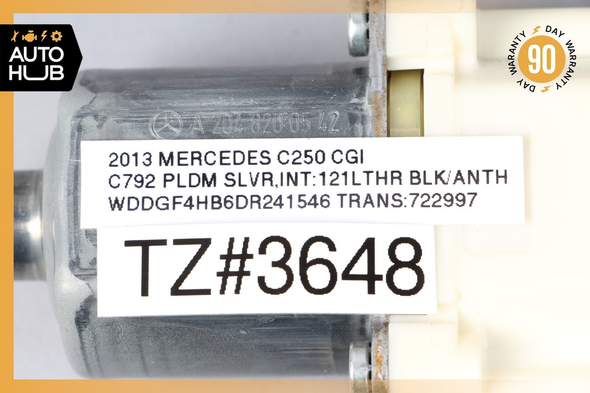 08-16 Mercedes W204 C250 GLK350 Rear Left Door Window Regulator Motor OEM 75k - photo 12