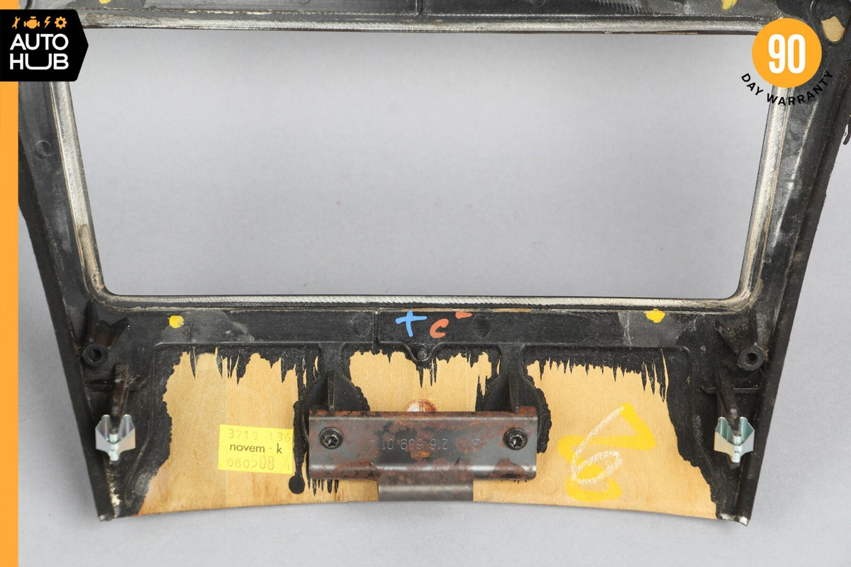 07-14 Mercedes W216 CL550 CL63 Center Console Command Unit Radio Bezel Trim OEM - photo 11