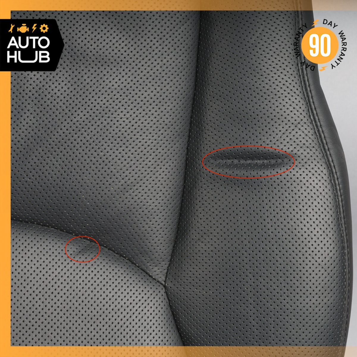 03-06 Mercedes W220 S600 Rear Left Side Lower Bottom Seat Cushion Black OEM - photo 5
