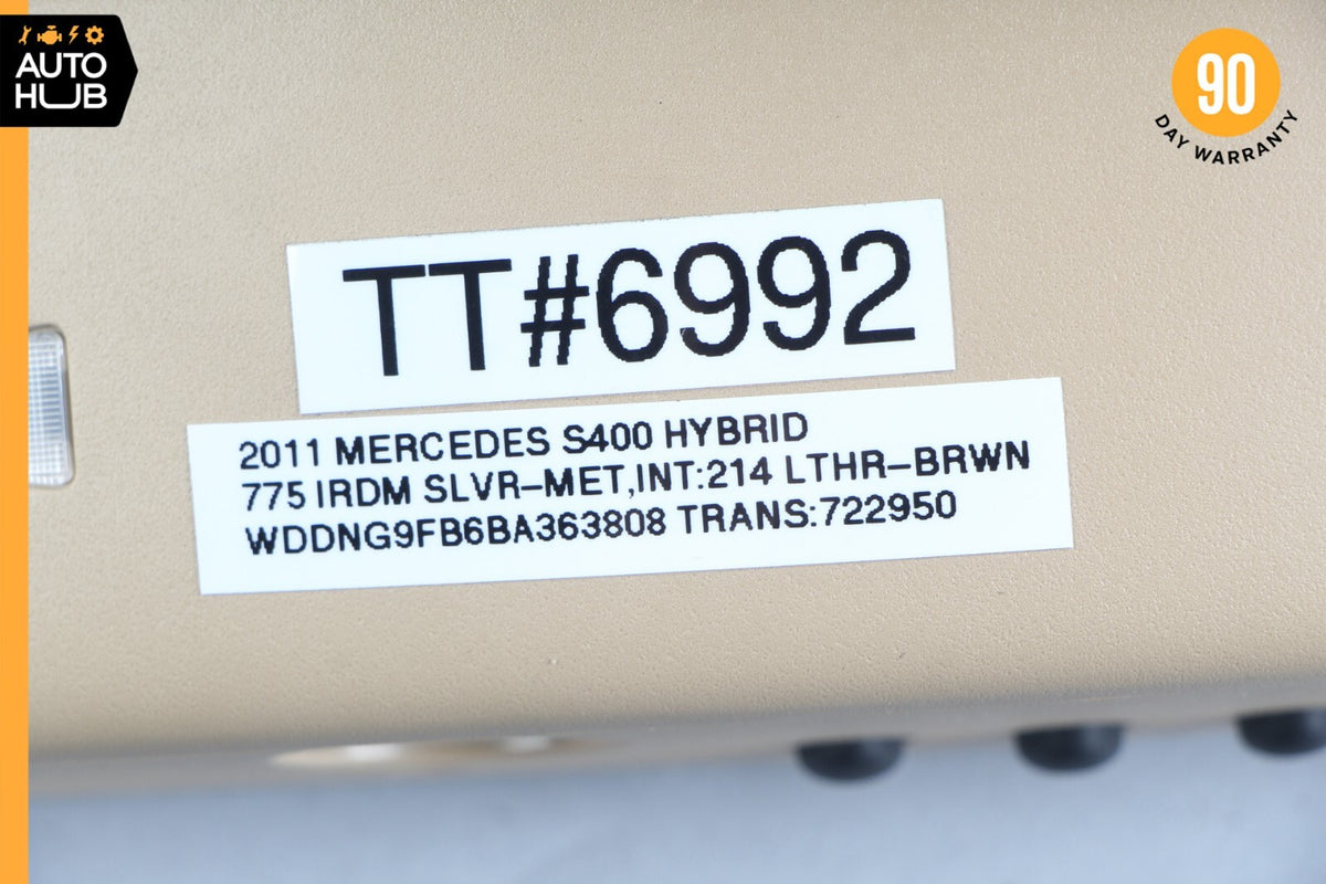10-13 Mercedes W221 S400 S550 S63 AMG Interior Rear View Mirror Beige OEM - photo 11