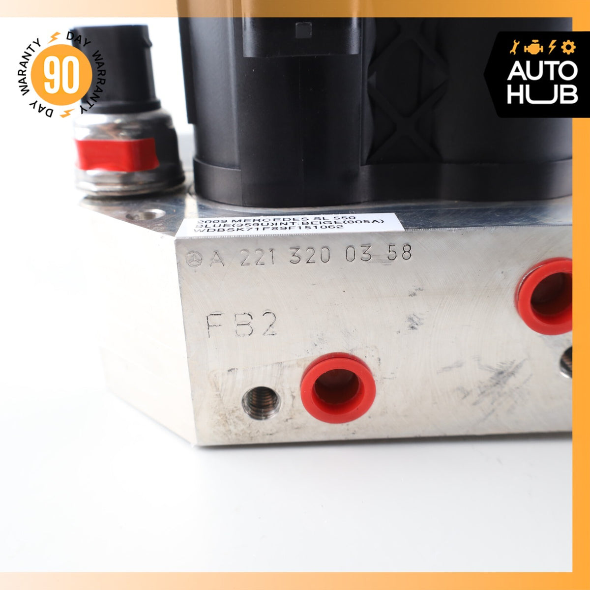 Mercedes R230 SL550 CL63 AMG Rear Hydraulic Valve Block Suspension Pump OEM 53k - photo 8
