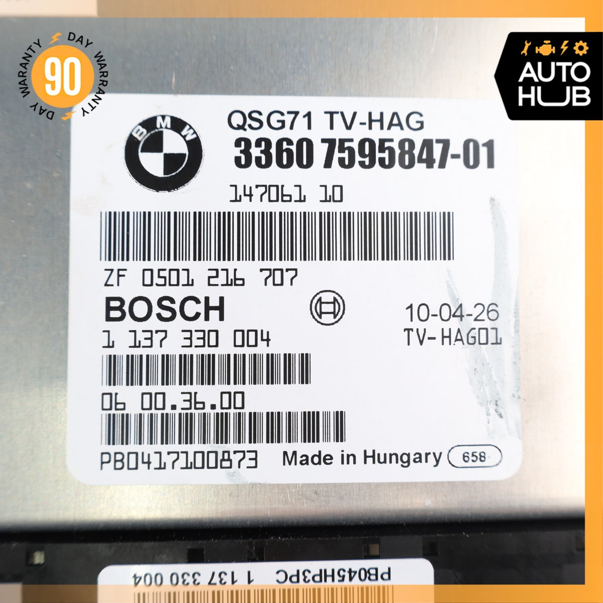 08-14 BMW E71 X6 X5 Rear Differential Lock Control Module Unit OEM - photo 7