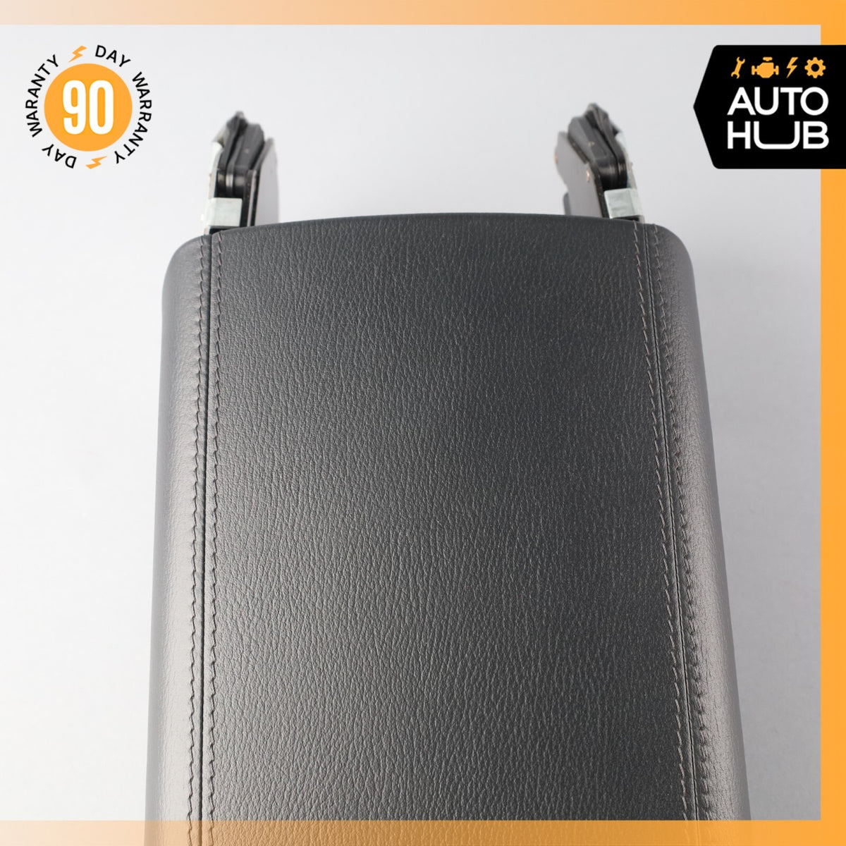 00-06 Mercedes W215 CL55 AMG CL500 Center Console Armrest Lid Leather Black OEM - photo 6