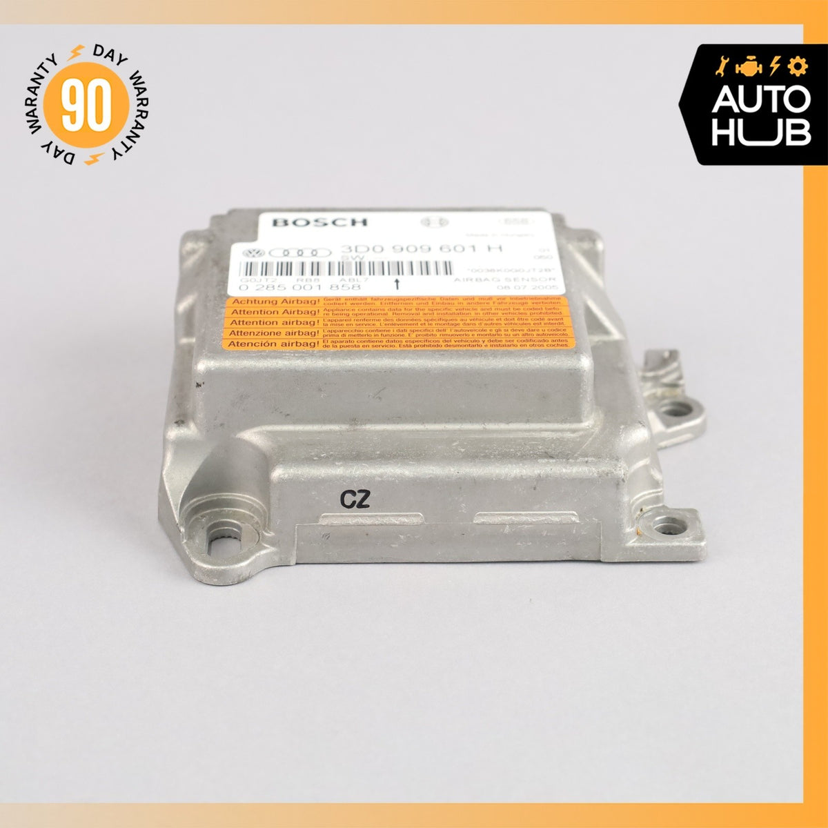 Porsche Cayenne 955 Airbag SRS Crash Impact Sensor Module 3D0909601H OEM - photo 3