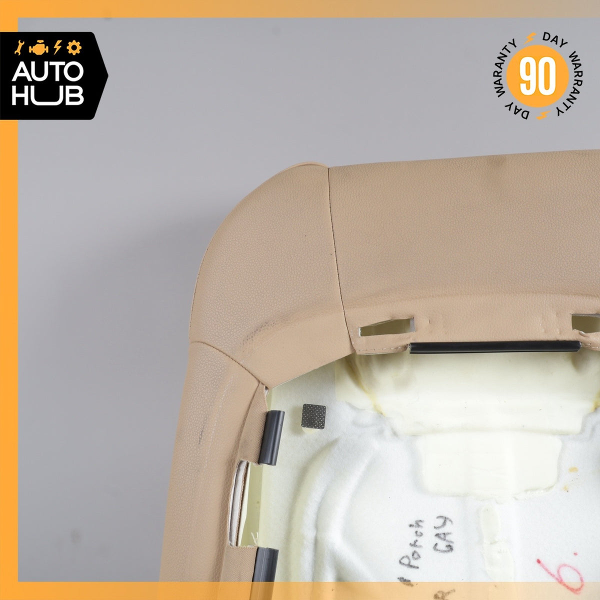 11-18 Porsche Cayenne 958 Front Right Side Seat Upper Cushion Beige OEM - photo 7