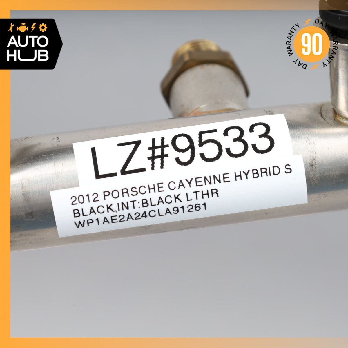Porsche Cayenne 958 Hybrid S Fuel Injection Rail Line w/ Injectors Right Side - photo 14