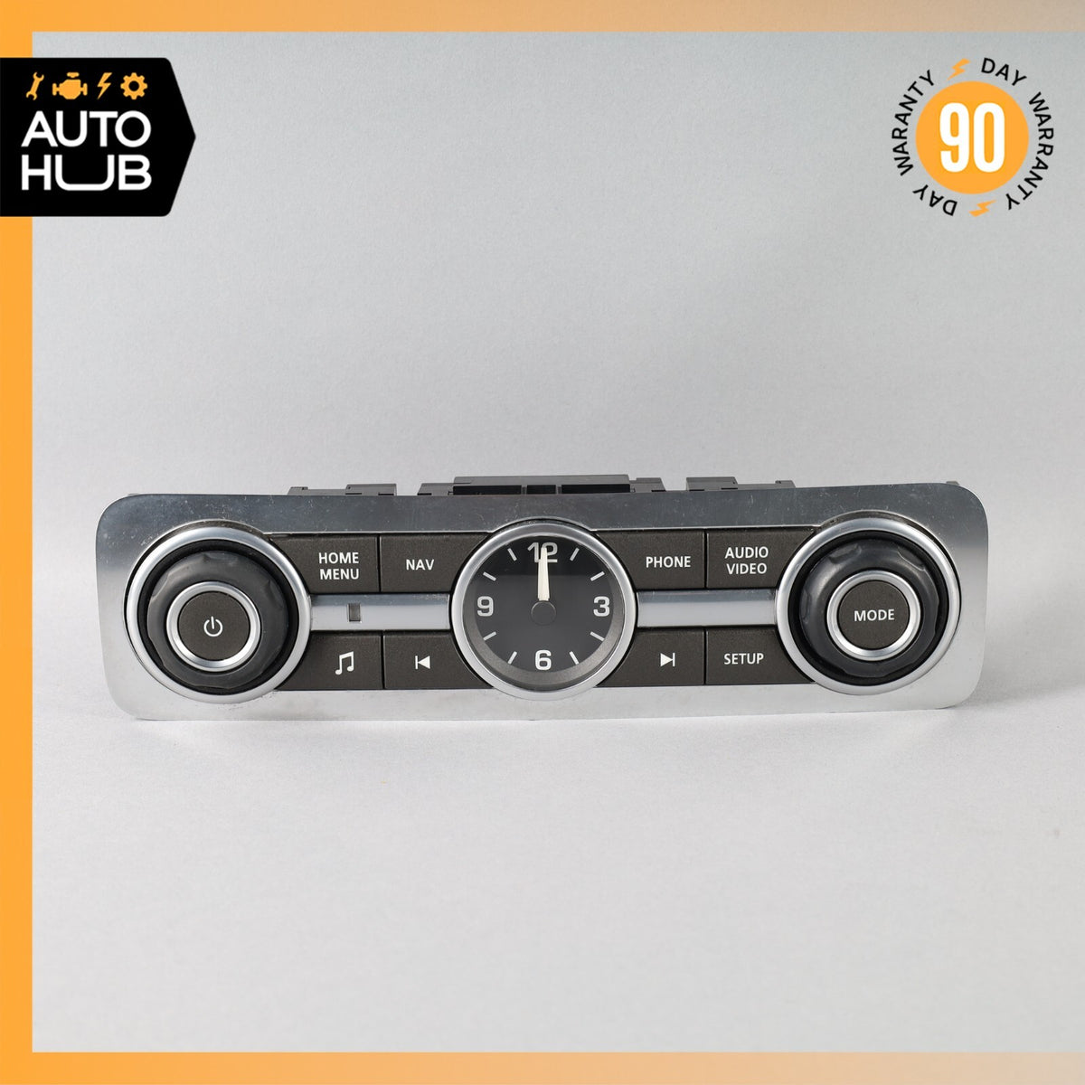 10-13 Land Rover LR4 HSE Dashboard Radio Control Switch Panel w/ Clock OEM - photo 2