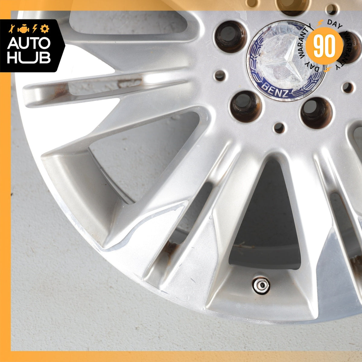 Mercedes W221 S400 S550 CL550 8.5 x 18 18" Wheel Rim Silver 2214017402 OEM - photo 4