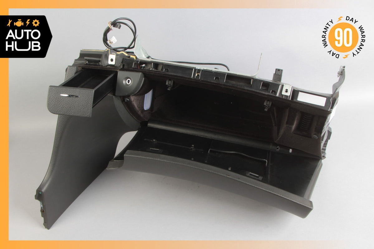 03-06 Mercedes W211 E55 E350 Dashboard Glove Box Storage Compartment Black OEM - photo 7