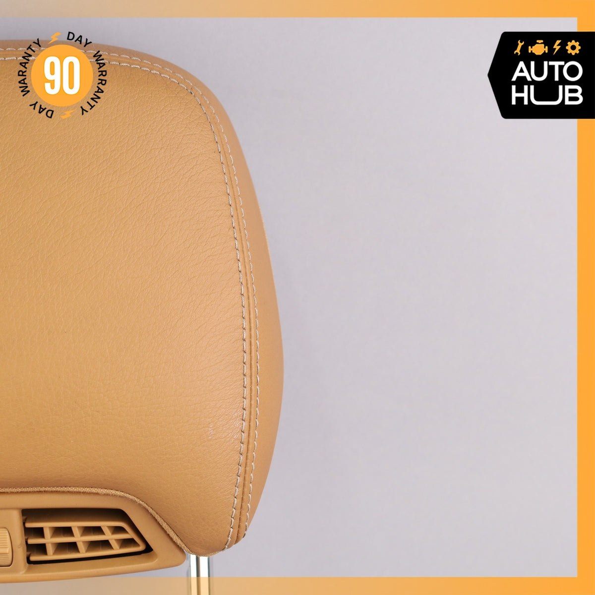 11-13 Mercedes W207 E350 Front Seat Cushion Headrest Head Rest Brown OEM - photo 3