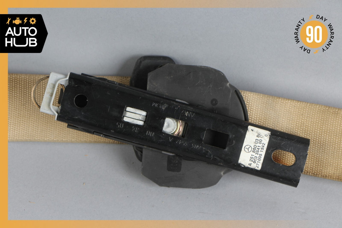 06-13 Mercedes W251 R500 GL450 ML500 Front Right Seat Belt Seatbelt Beige OEM - photo 3