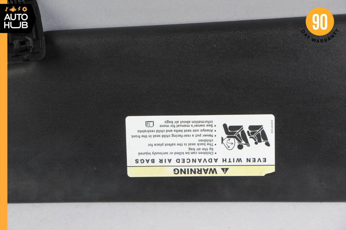 08-14 Mercedes W204 C300 C250 C350 Right Side Sunvisor Sun Visor Black OEM - photo 4