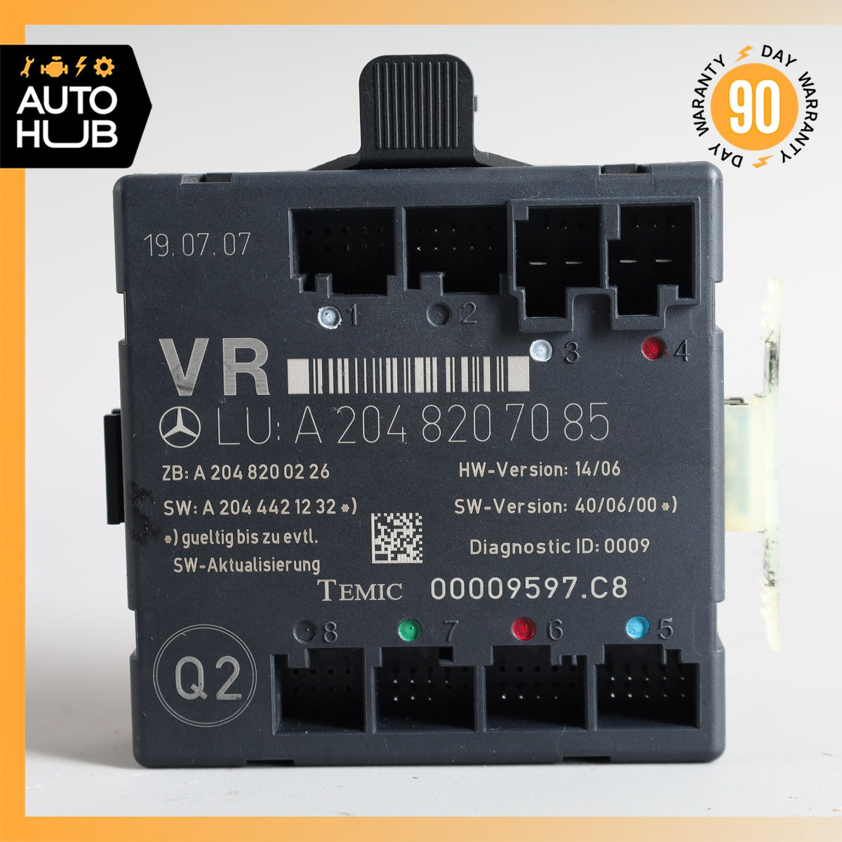 08-18 Mercedes W204 C300 C250 E400 Front Right Side Door Control Module OEM - photo 4