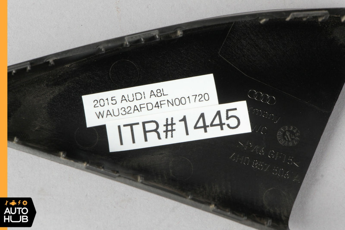 11-17 Audi D4 A8 A8L Interior Corner Window Cover Trim Front Right 4H0857506A - photo 12