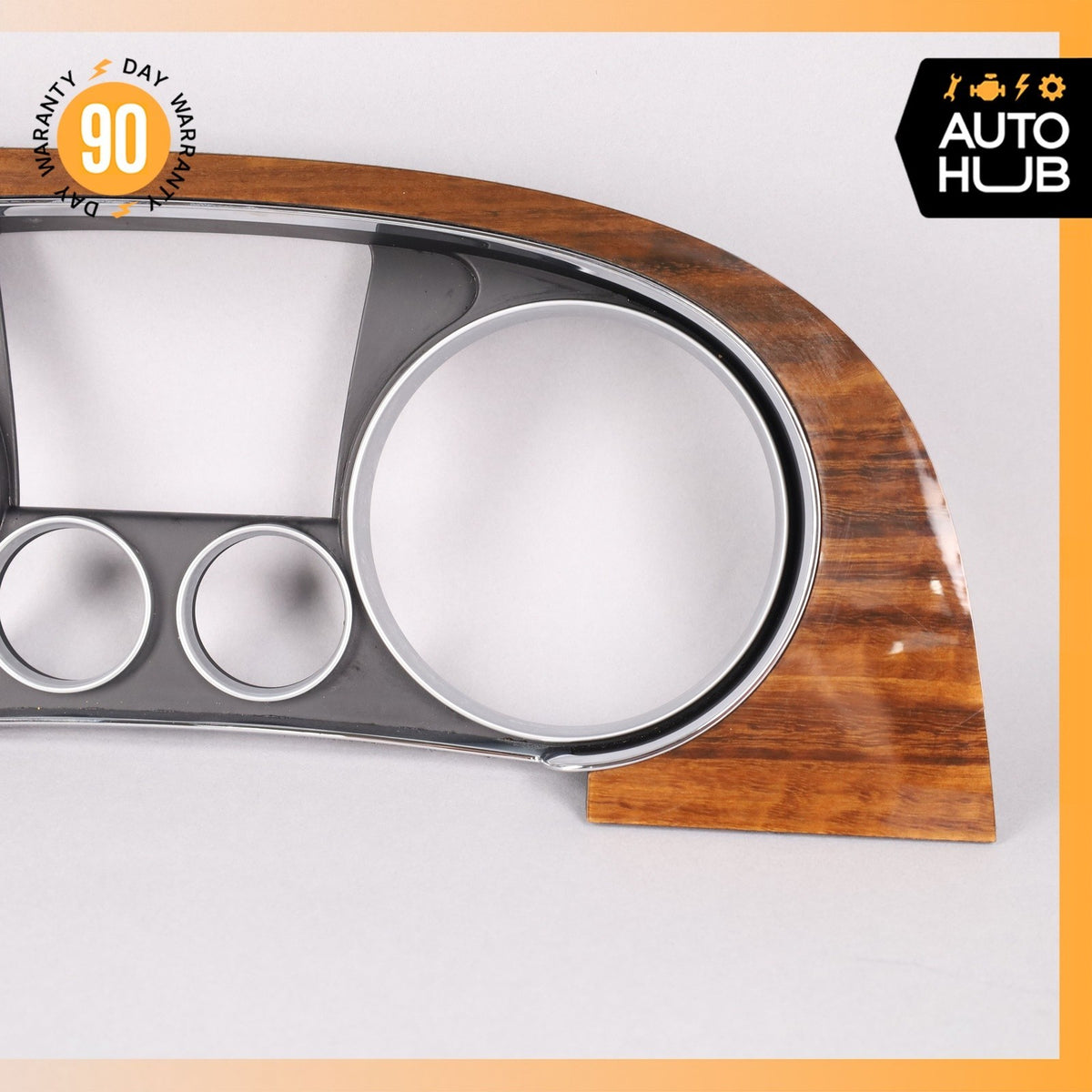 12-18 Bentley Continental GT GTC Left Dashboard Dash Trim Bezel Wood OEM 73k - photo 6