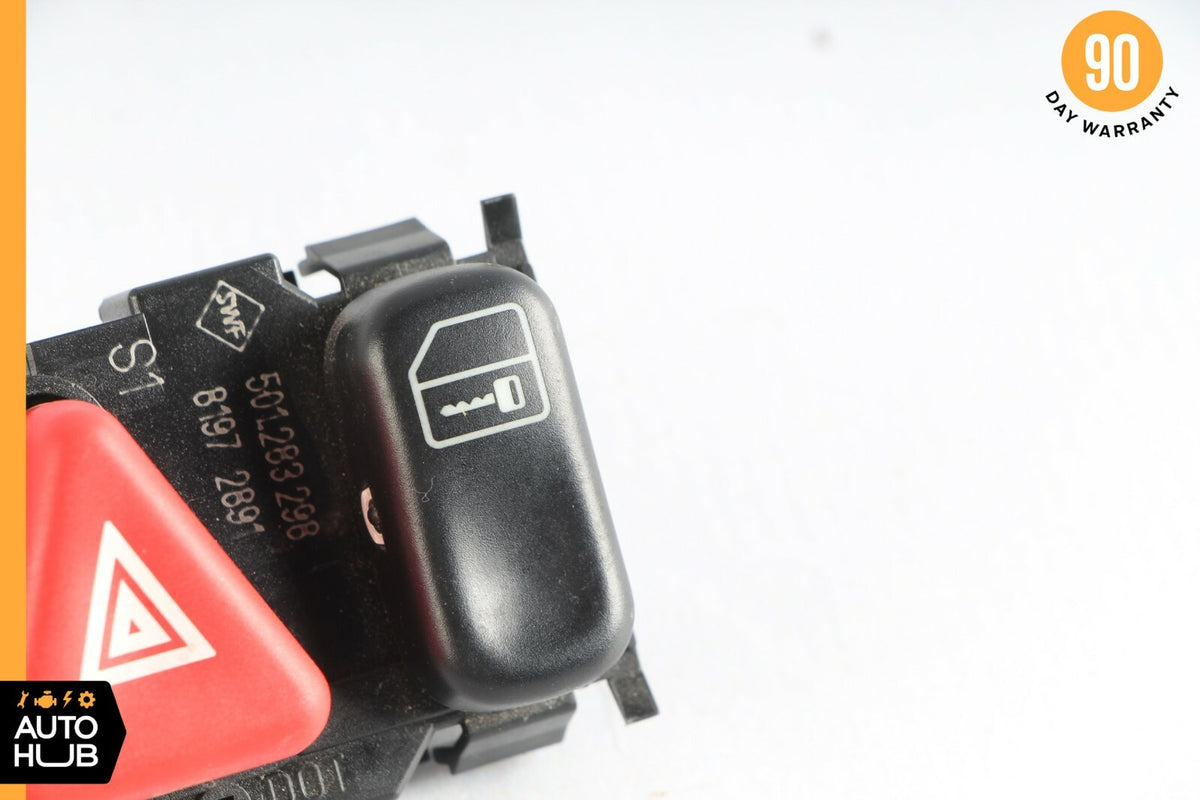98-02 Mercedes W208 CLK320 E430 Hazard Door Lock Switch Control Panel OEM - photo 6