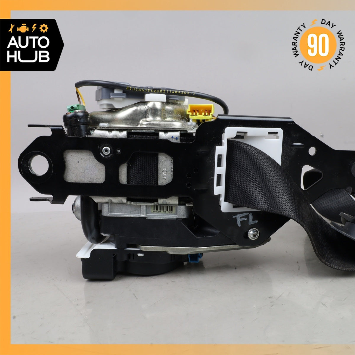 14-17 Mercedes W222 S550e S600 Seat Belt Front Left Driver Side Black OEM - photo 17