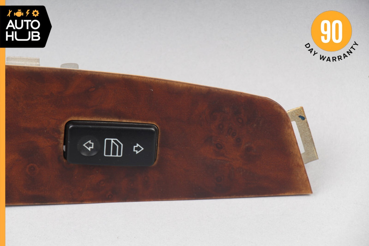 03-06 Mercedes W220 S430 S500 S55 AMG Right Side Window Switch Trim Wood OEM - photo 2