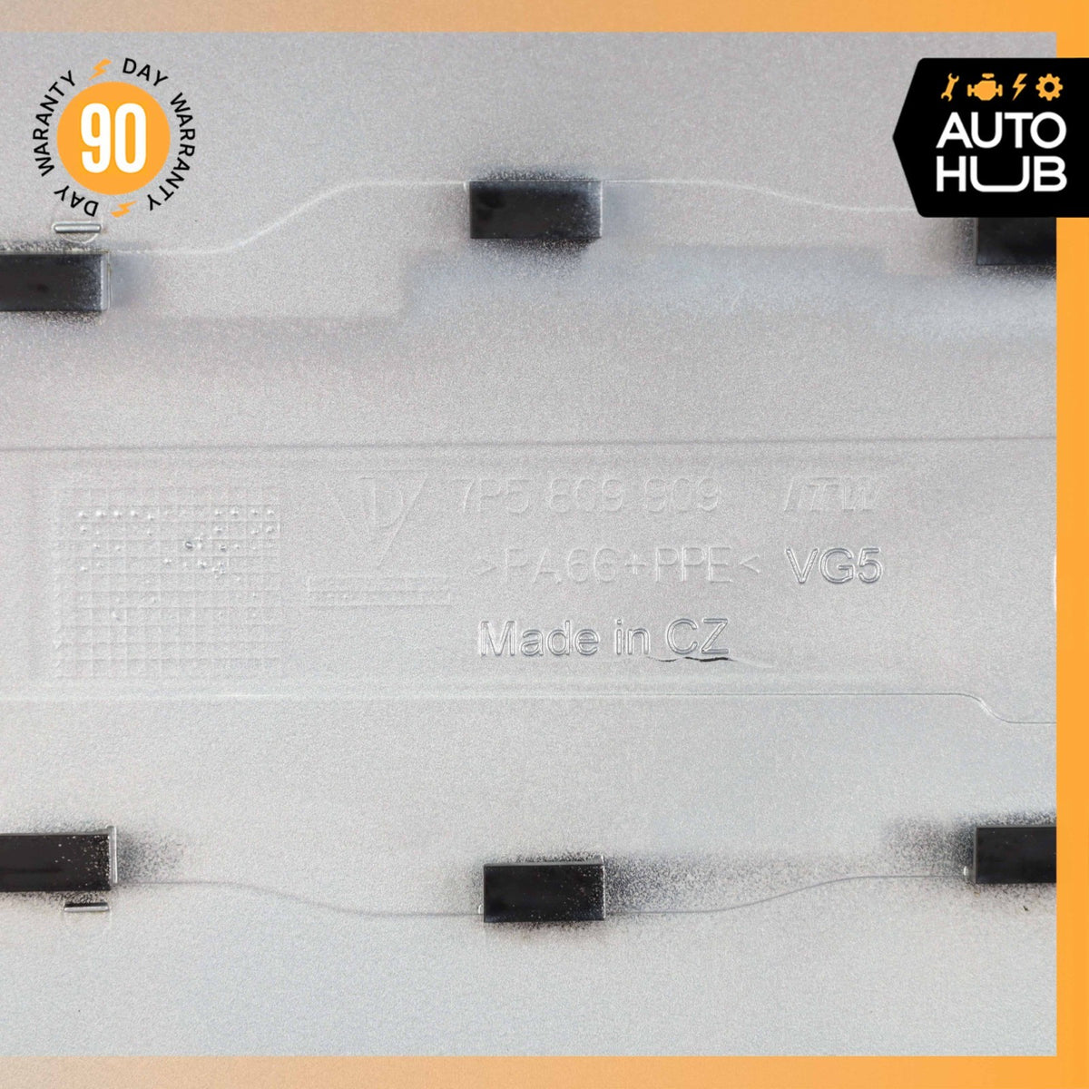 11-18 Porsche Cayenne 958 GTS Fuel Door Lid Gas Tank Cover Silver OEM - photo 7