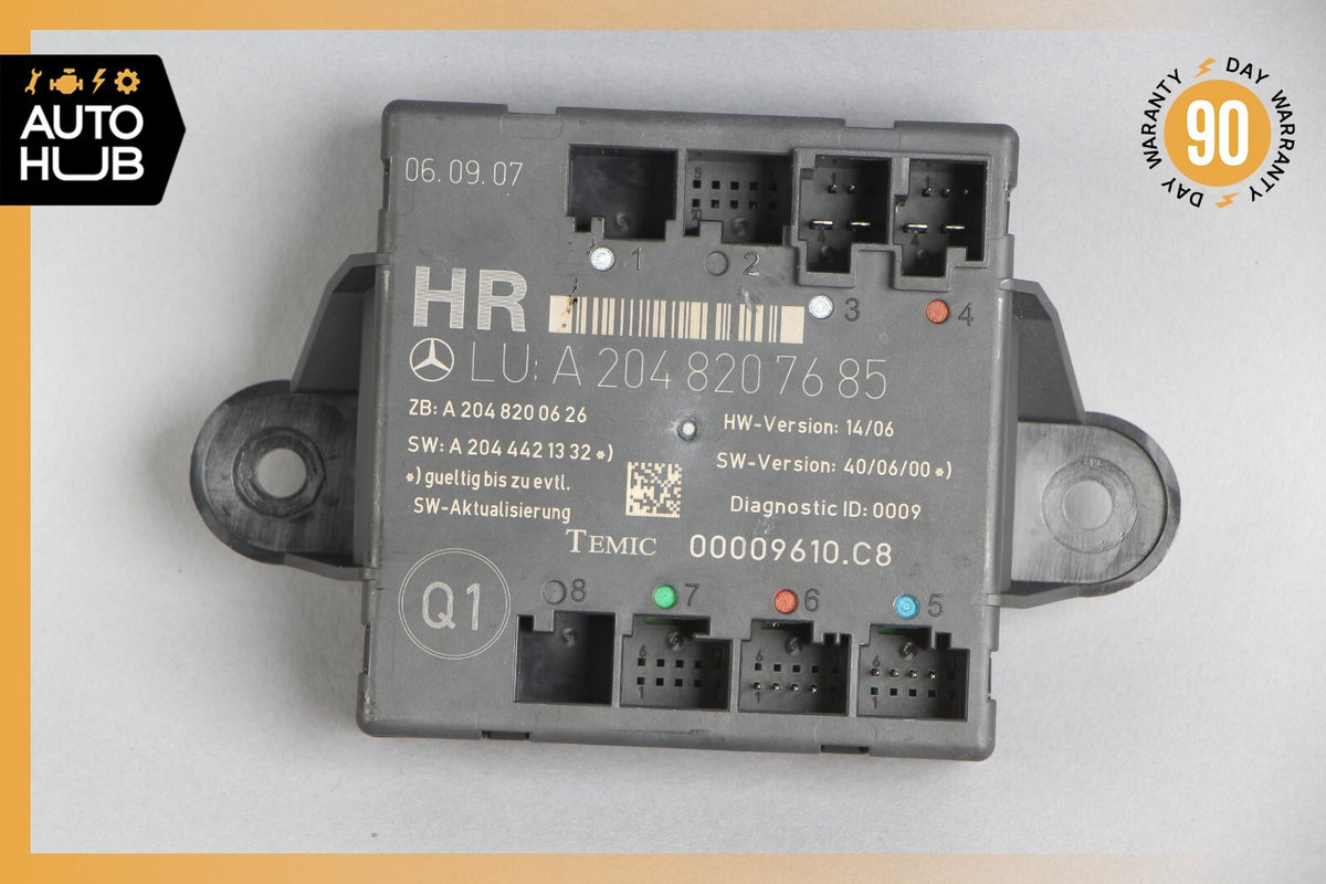 08-18 Mercedes W204 C300 GLK350 C250 Rear Right Side Door Control Module OEM - photo 5