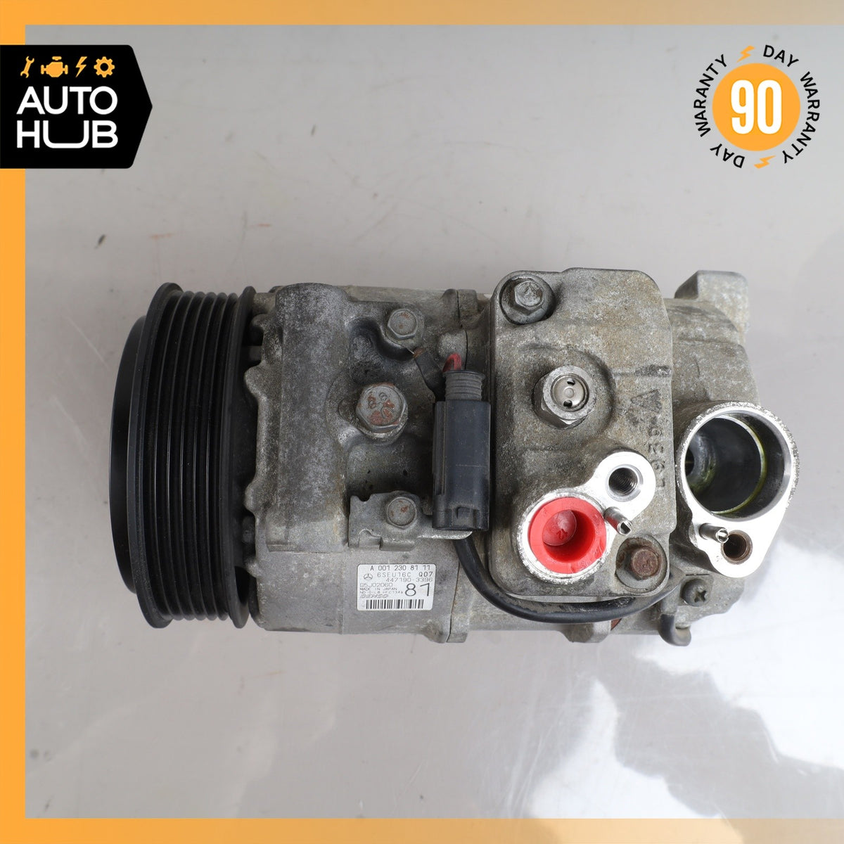 03-09 Mercedes W211 E350 E320 A/C AC Air Condtitioning Compressor 0012308111 OEM - photo 10