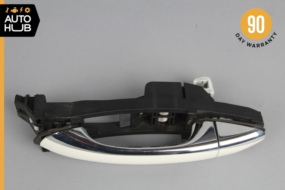 03-09 Mercedes W211 E350 E550 Exterior Door Handle Rear Left Side White OEM - photo 8