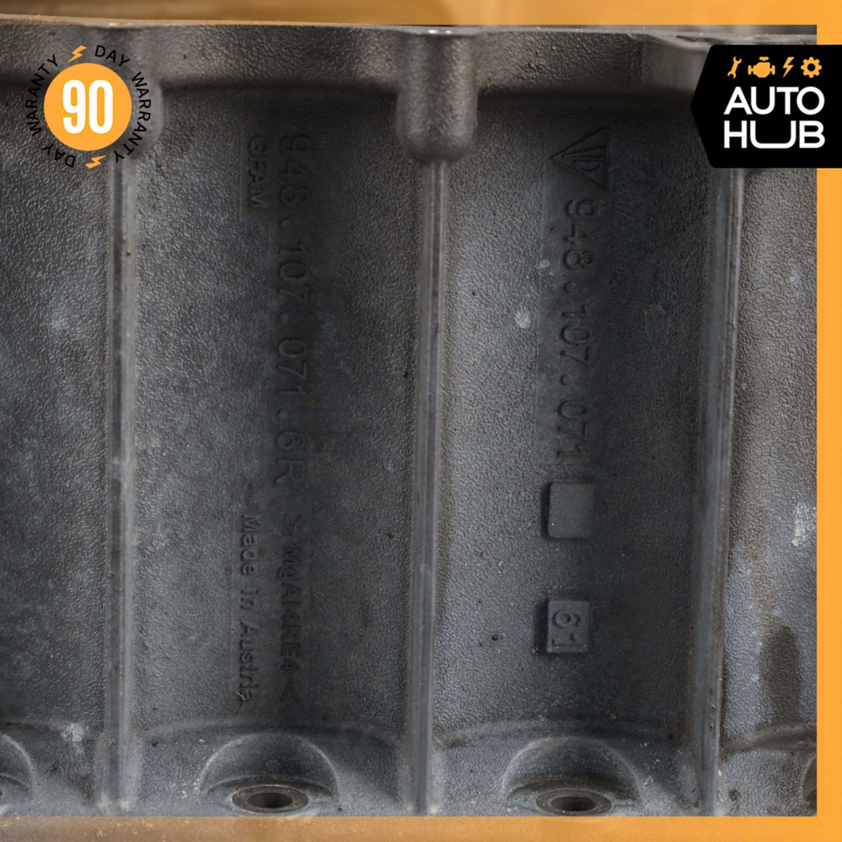 11-18 Porsche Cayenne 958 Turbo Engine Upper Oil Pan 948107071 OEM - photo 5