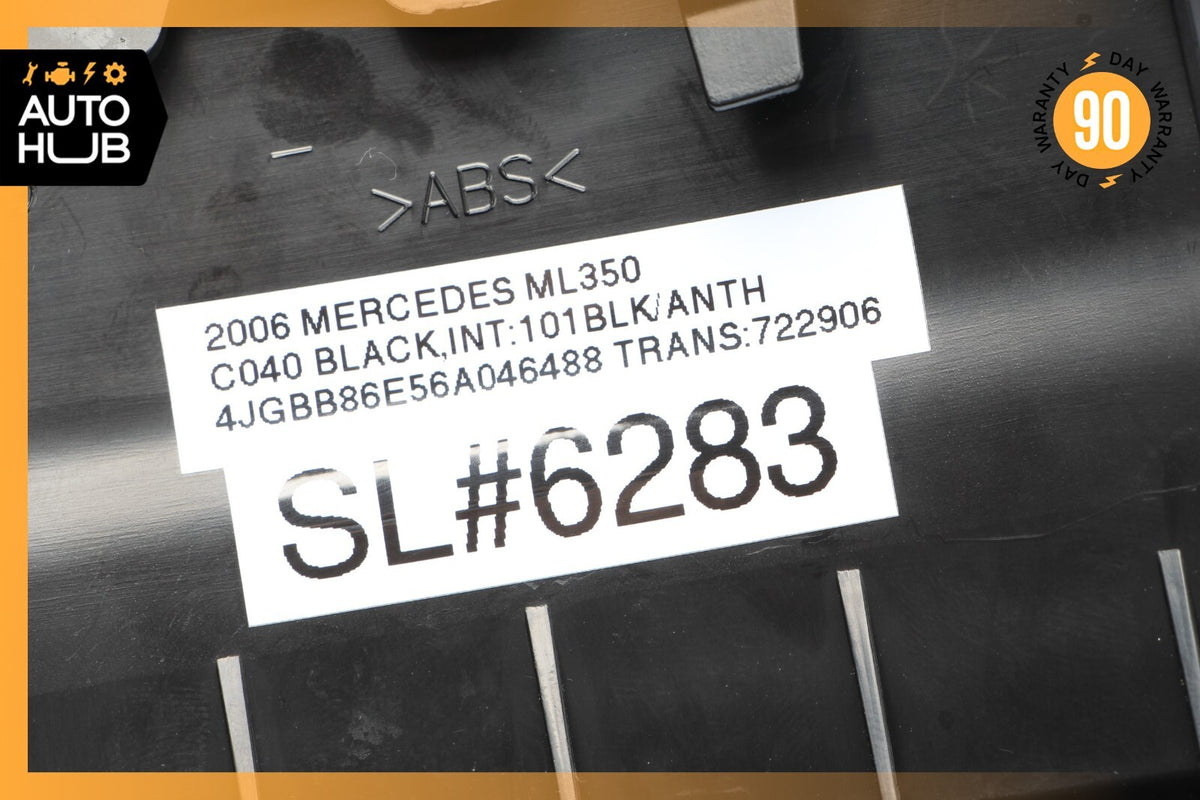 06-12 Mercedes W164 ML350 ML63 GL450 Center Console Trim Cover Panel Black OEM - photo 8