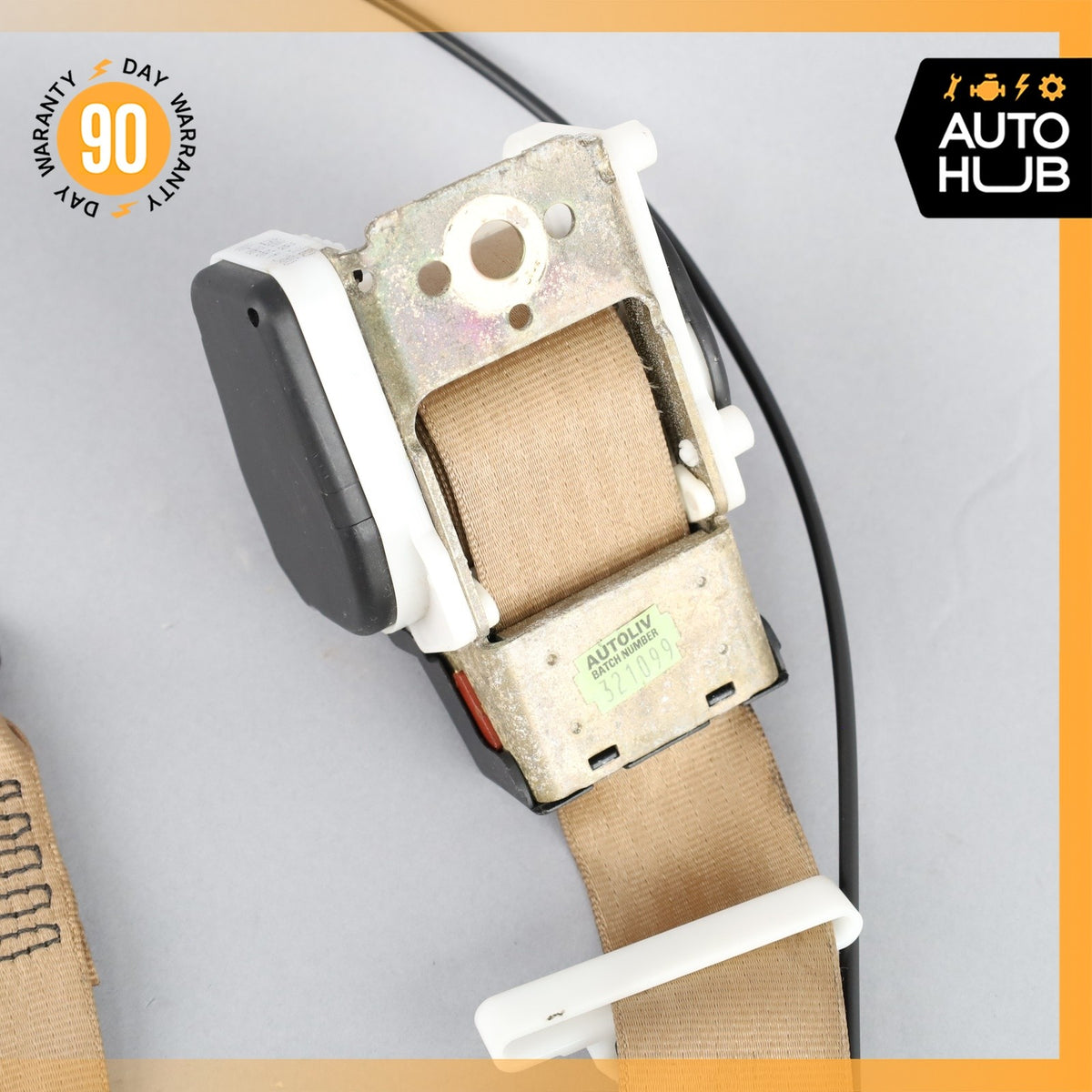 99-04 Bentley Arnage / RR Seraph Front Left Side Seat Belt Retractor Beige OEM - photo 18
