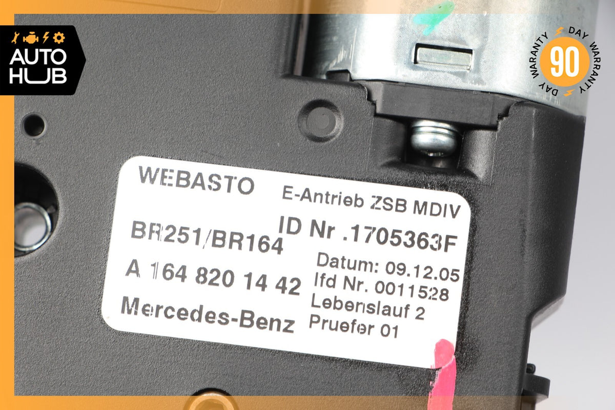 06-13 Mercedes W164 ML350 GL550 Panoramic Sunroof Sun Roof Motor 1648201442 OEM - photo 11