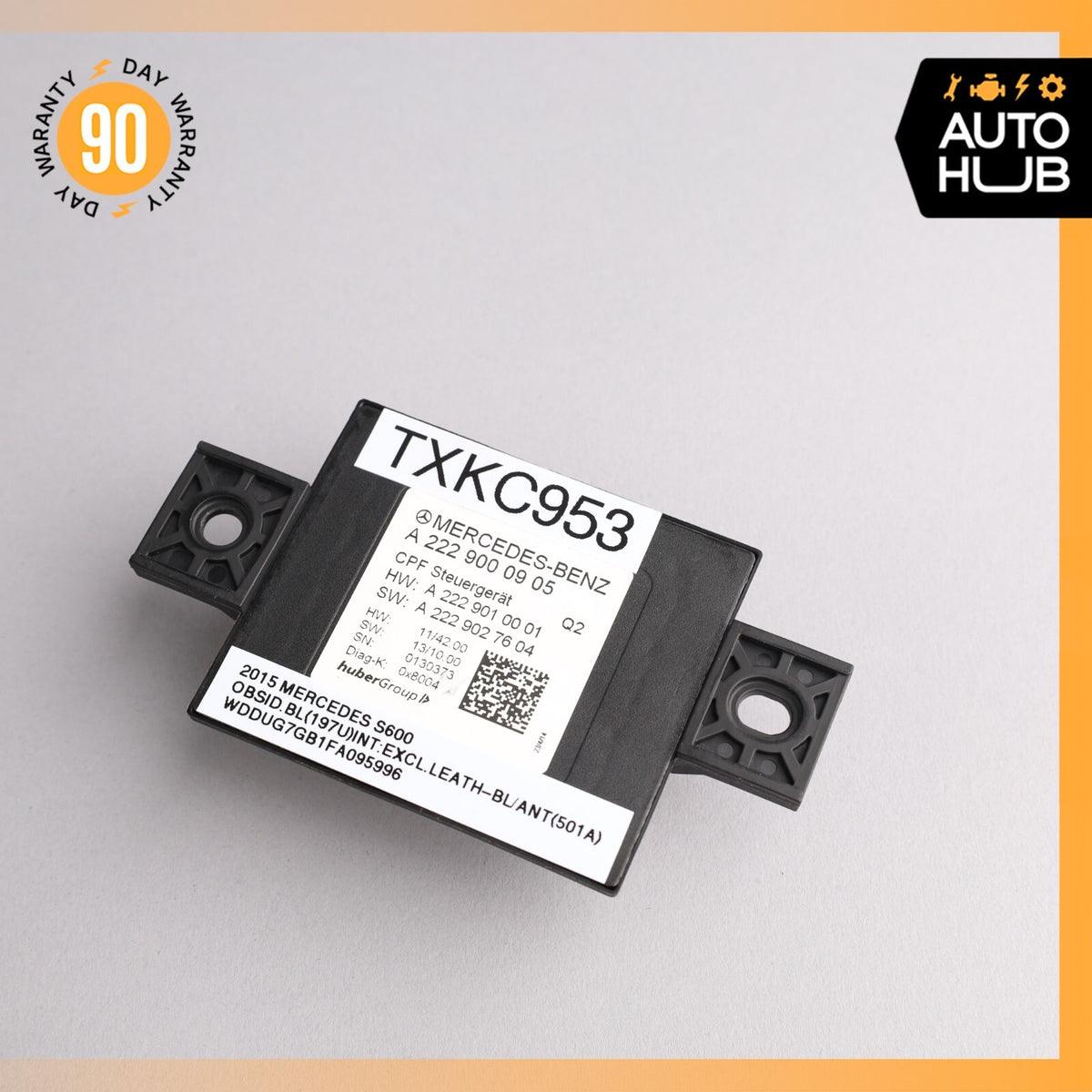 14-20 Mercedes W222 S600 GLC300 Rear View Camera Control Module 2229000905 OEM - photo 1