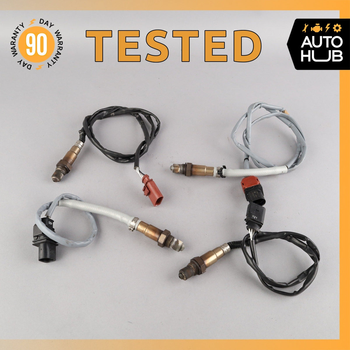 11-18 Porsche Cayenne 958 S Hybrid Oxygen O2 Sensor Lambda Set of 4 OEM - photo 1