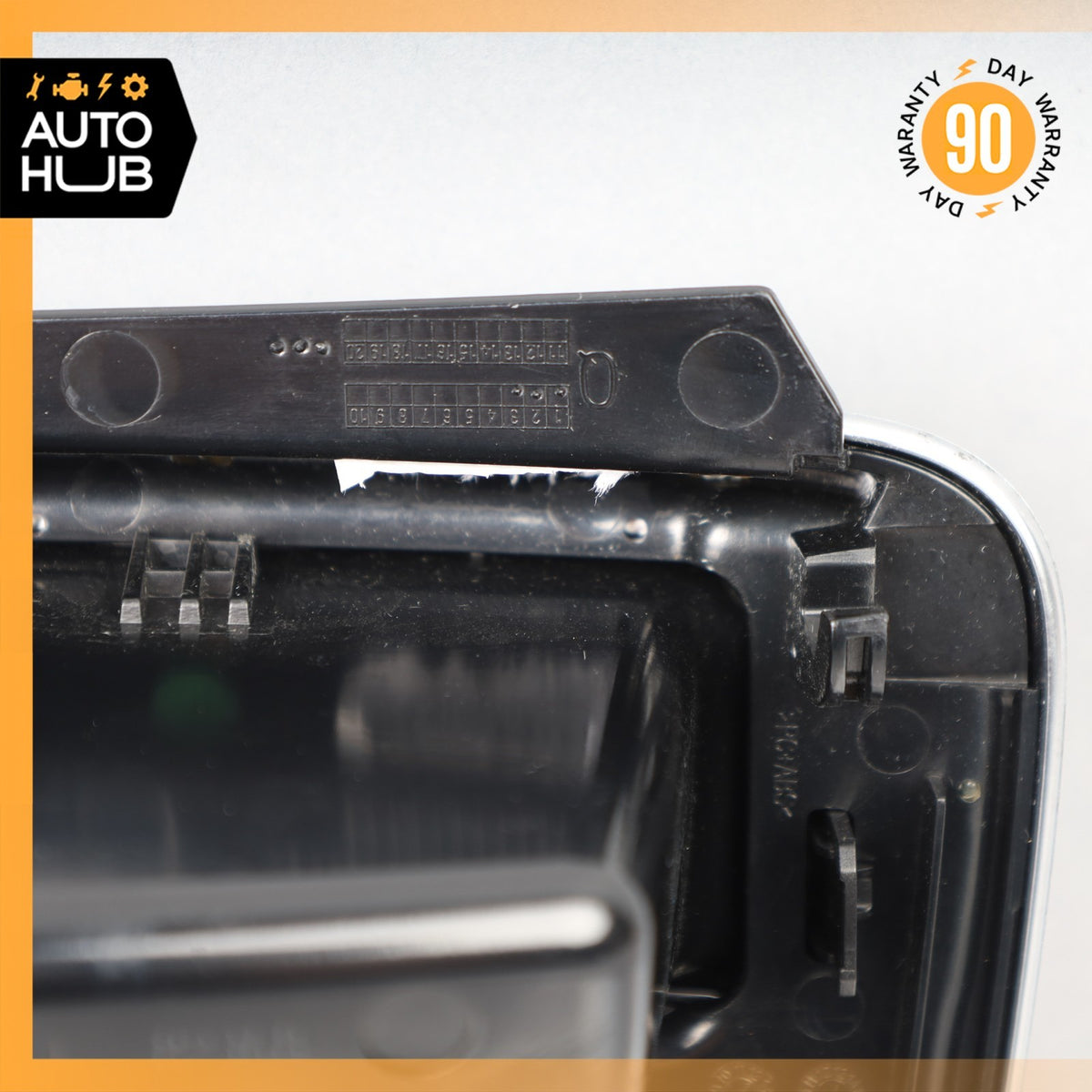 14-20 Mercedes W222 S550 Sedan Rear Center Console AC Air Vent Trim Black OEM - photo 13