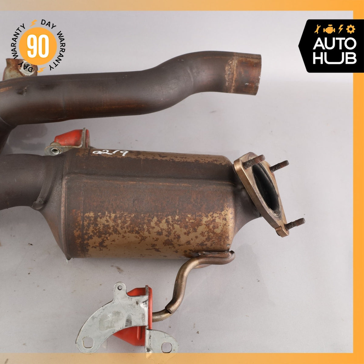 Porsche Cayenne 955 Turbo Rear Engine Exhaust Downpipe Left & Right Side Set OEM - photo 4